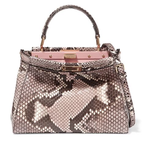 fendi peekaboo pink python|fendi peekaboo handbags.